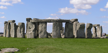 Stonehenge in England built by ancient Britons.