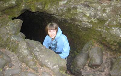 Lava cast at Twin Forest, Mount Saint Helens, Washington