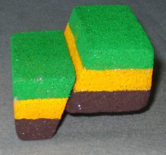 Earthquake activity using Styrofoam fault blocks.