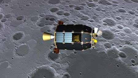 The space craft LADEE is studying the dust on the Moon. NASA