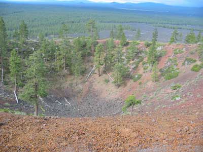 Lava Butte summit crater